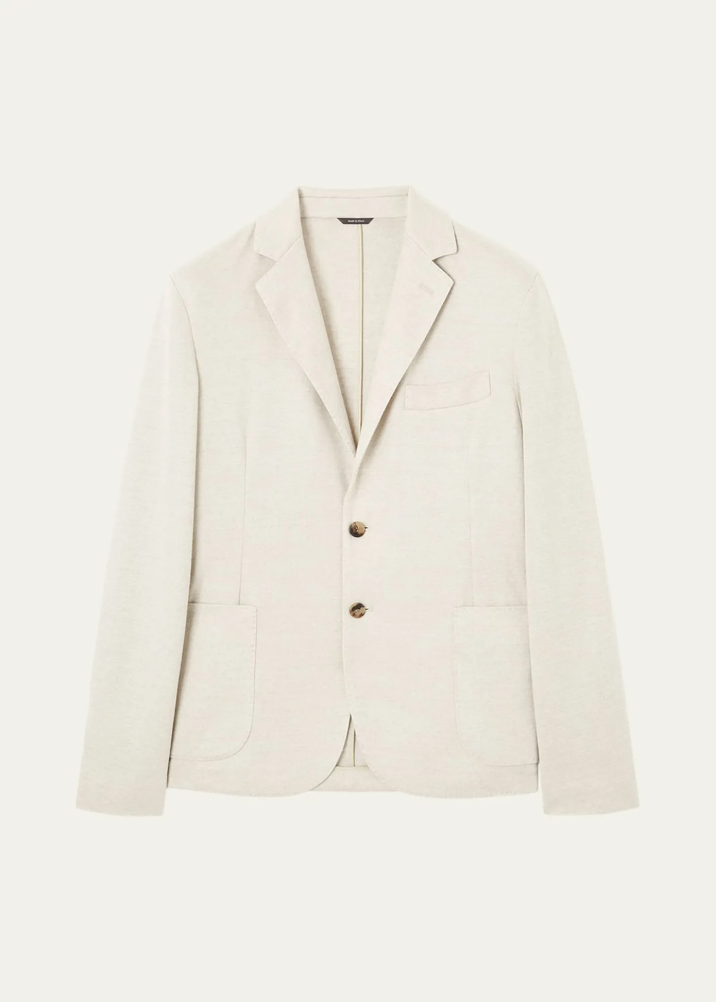 Loro PianaMen's Linen and Wool Pique Single-Breasted Sport Coat