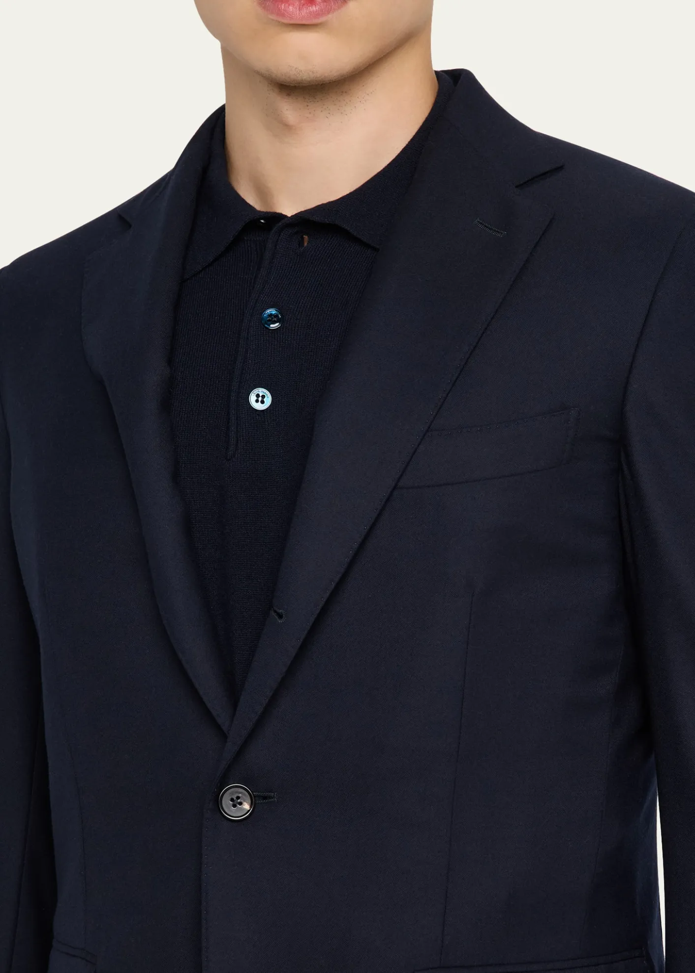 Loro PianaMen's New Order Sport Coat with Zipped Bib