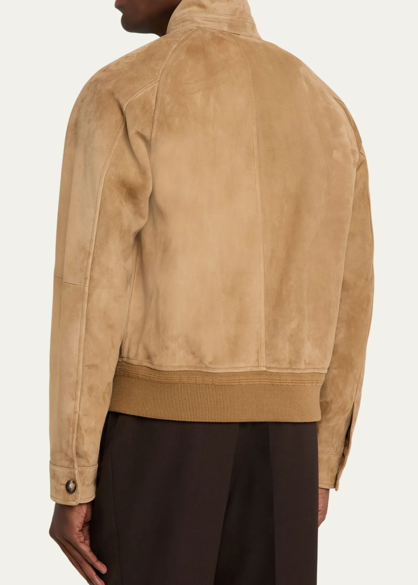 Loro PianaMen's Novak Suede Bomber Jacket