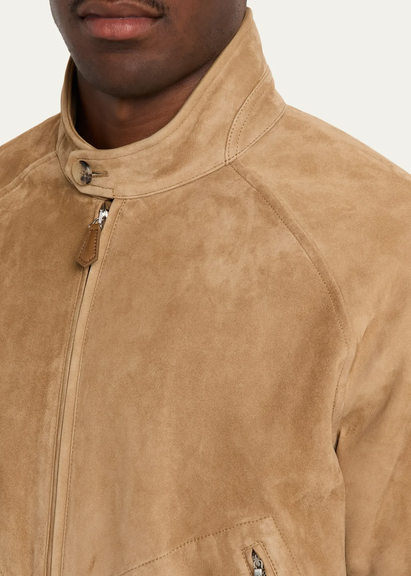 Loro PianaMen's Novak Suede Bomber Jacket