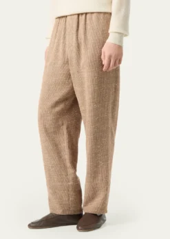 Loro PianaMen's Orlando Linen and Silk Stretch Trousers