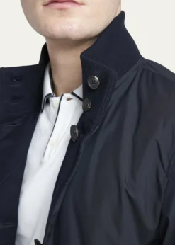 Loro PianaMen's Reversible Quilted Cashmere Bomber Jacket