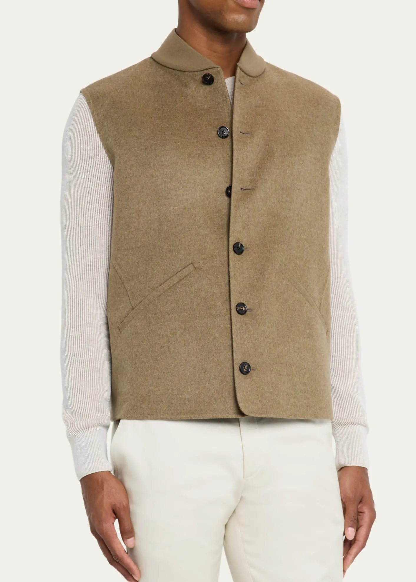 Loro PianaMen's Rik Double-Faced Cashmere Vest