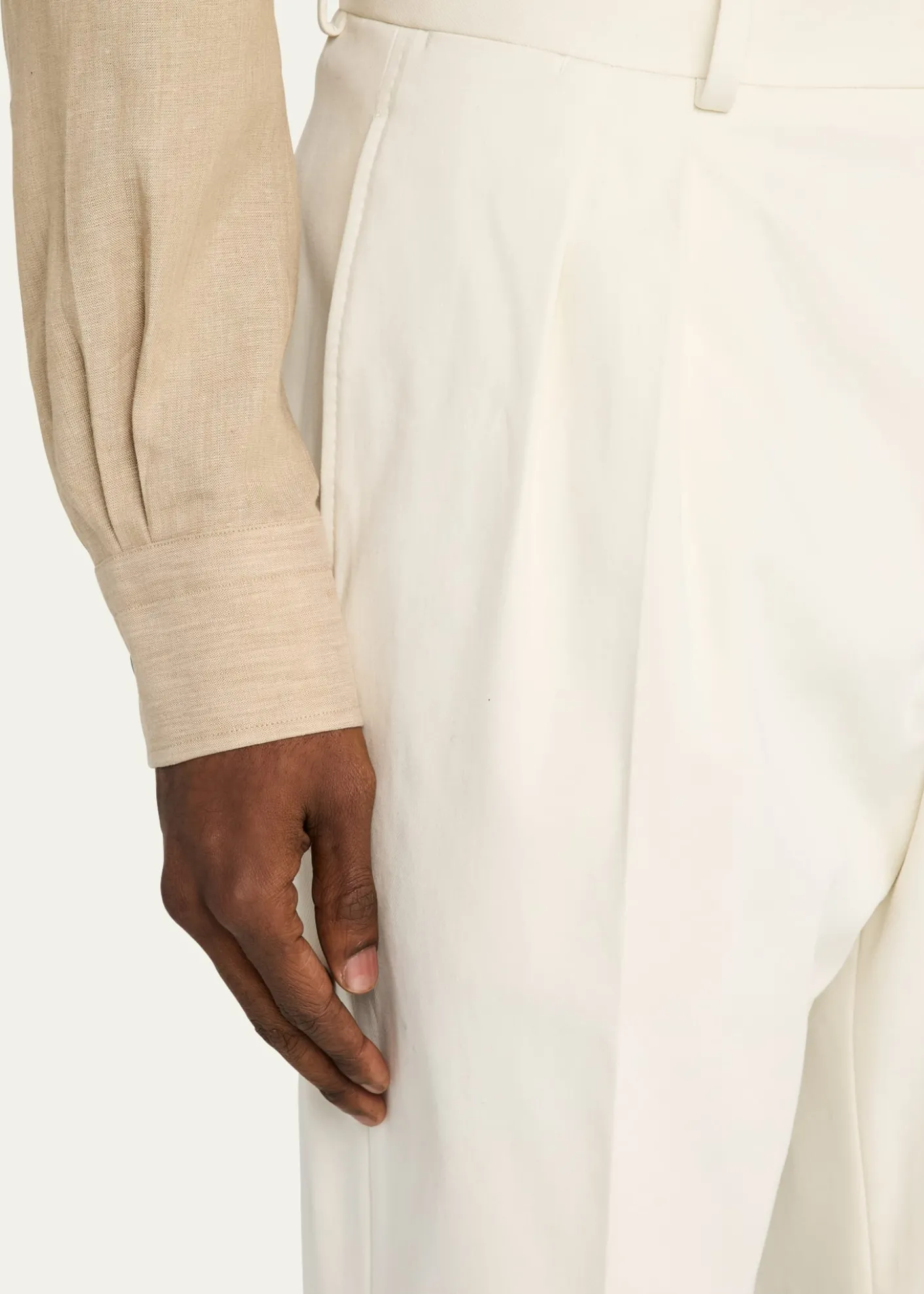 Loro PianaMen's Ruben Pleated Trousers