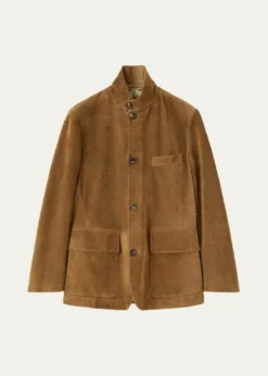 Loro PianaMen's Suede Roadster Jacket