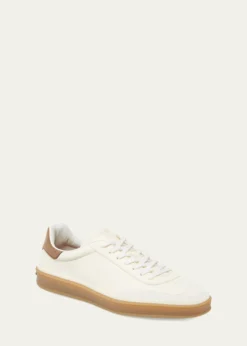 Loro PianaMen's Tennis Walk Leather Low-Top Sneakers
