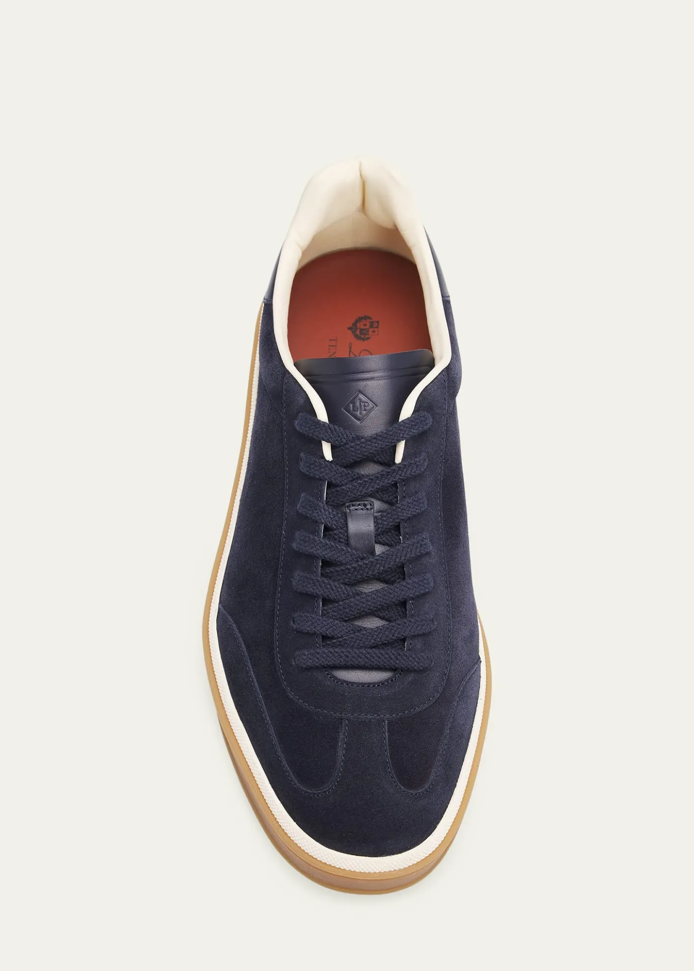 Loro PianaMen's Tennis Walk Suede T-Toe Low-Top Sneakers