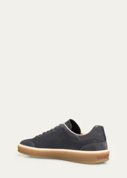 Loro PianaMen's Tennis Walk Suede Low-Top Sneakers