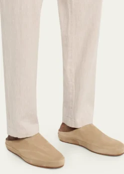 Loro PianaMen's Tomori Walk Suede Slippers