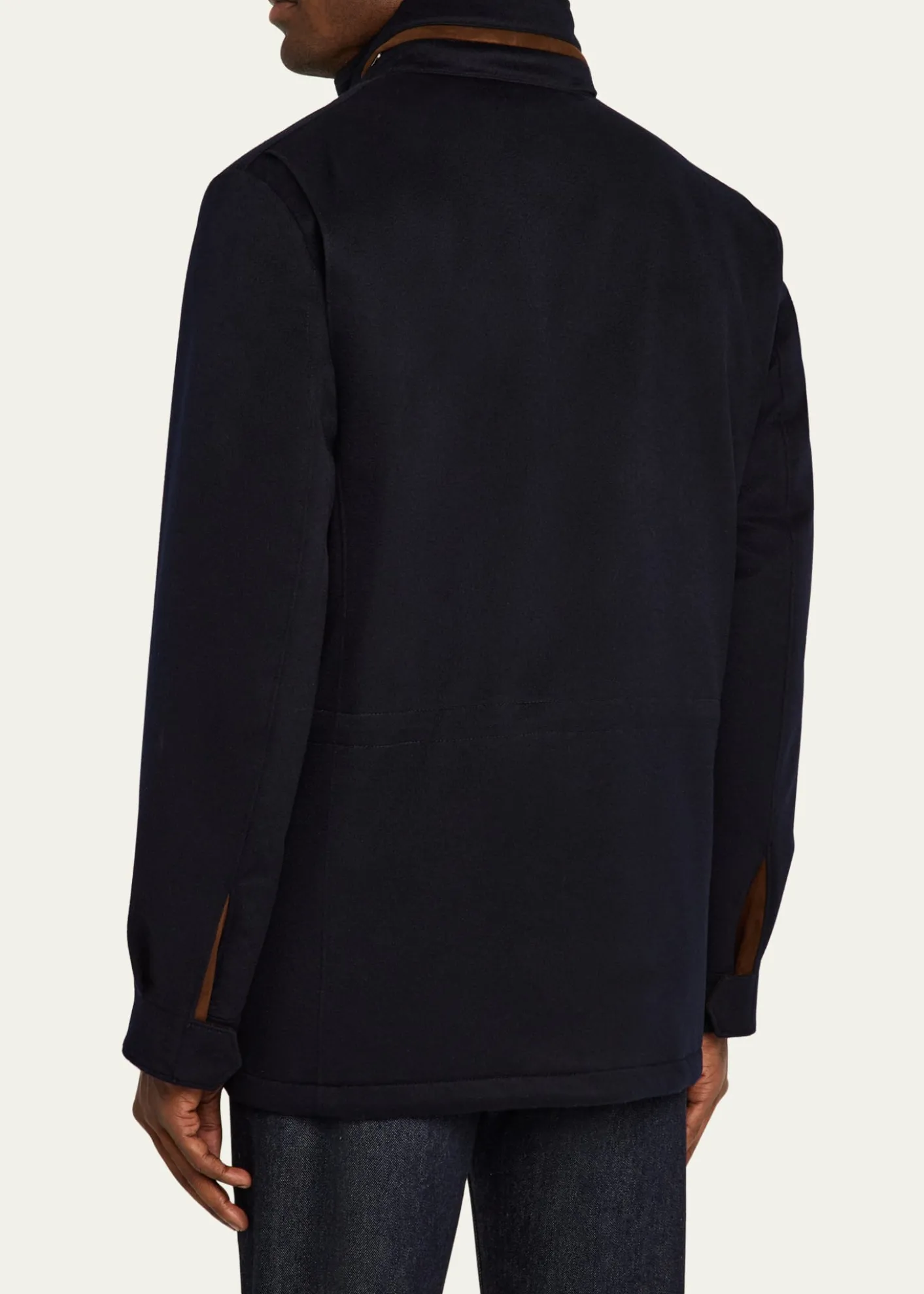 Loro PianaMen's Traveller Cashmere Full-Zip Field Jacket