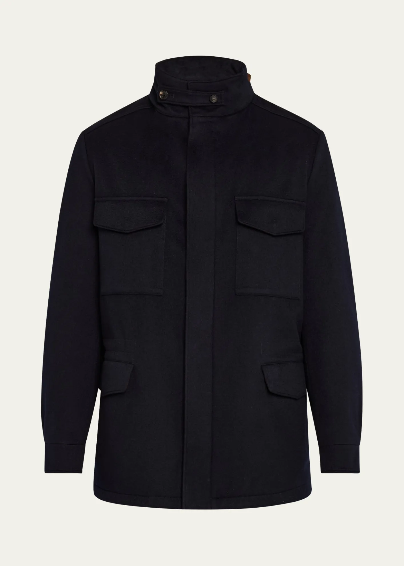 Loro PianaMen's Traveller Cashmere Full-Zip Field Jacket