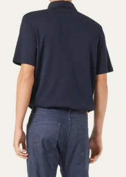 Loro PianaMen's Tremezzo Sea Island Cotton Polo Shirt