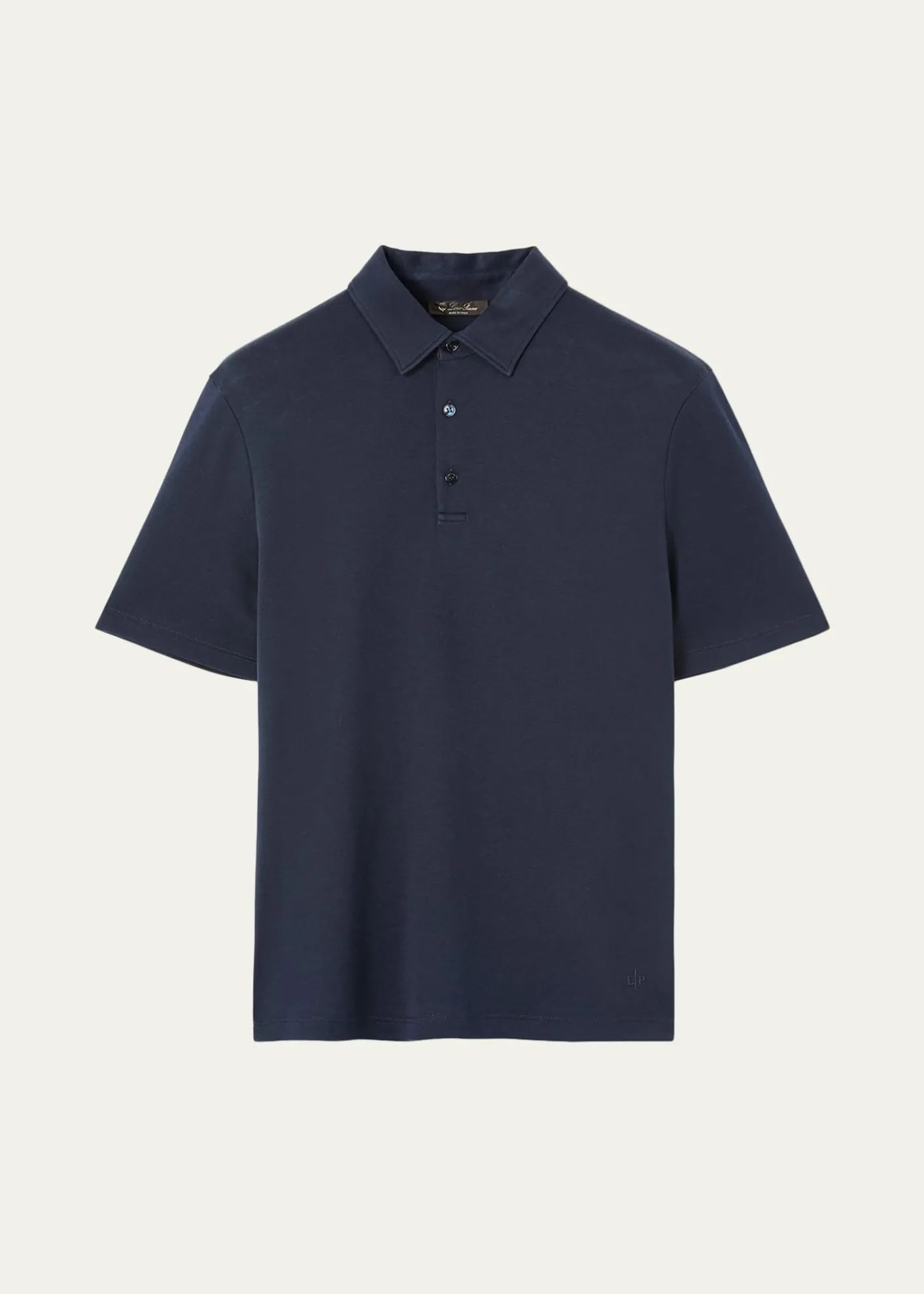 Loro PianaMen's Tremezzo Sea Island Cotton Polo Shirt