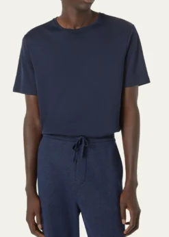 Loro PianaMen's Tremezzo Sea Island Cotton Crewneck T-Shirt