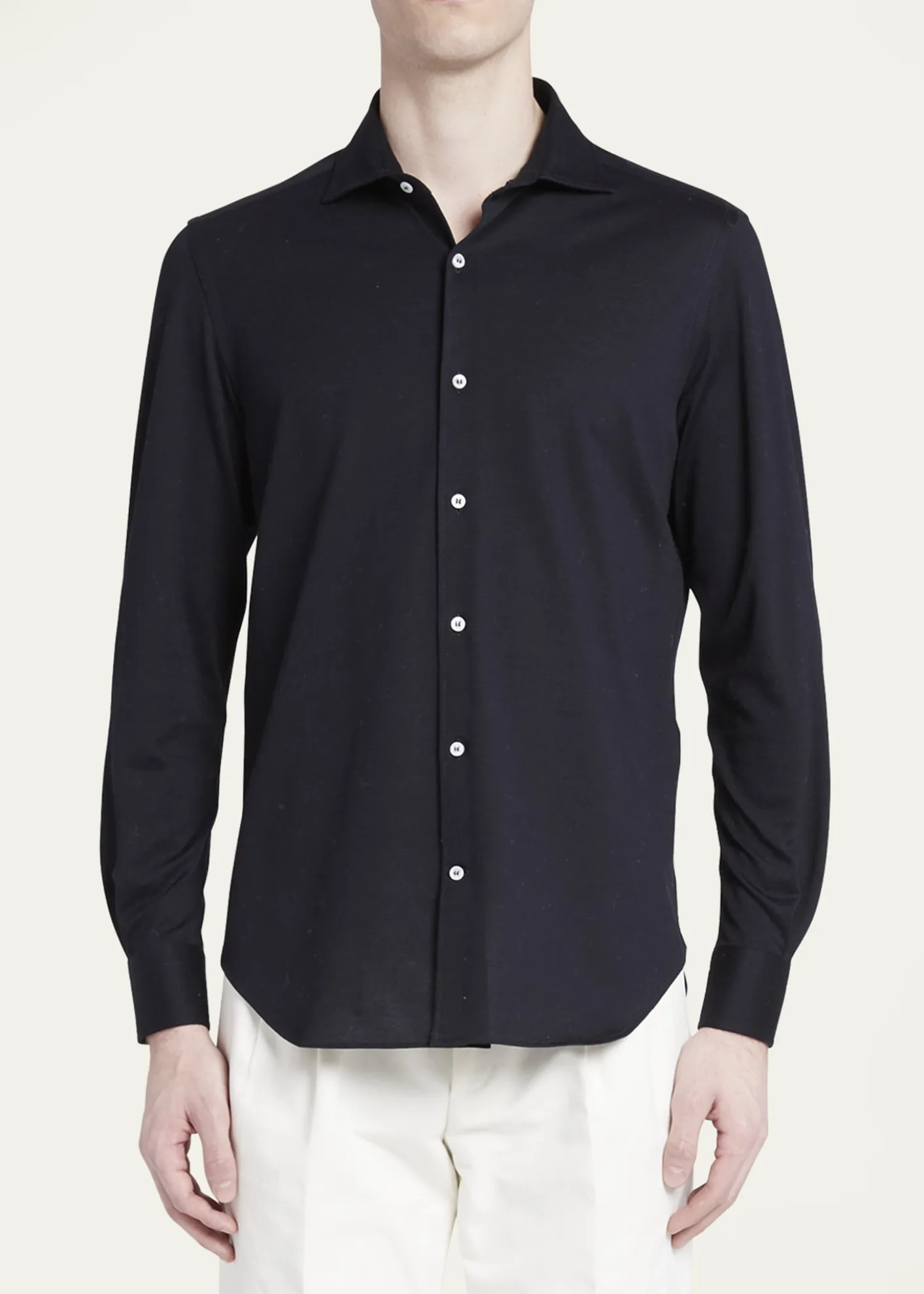 Loro PianaMen's Woven Cotton Oxford Sport Shirt