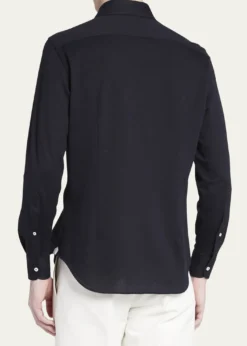 Loro PianaMen's Woven Cotton Oxford Sport Shirt