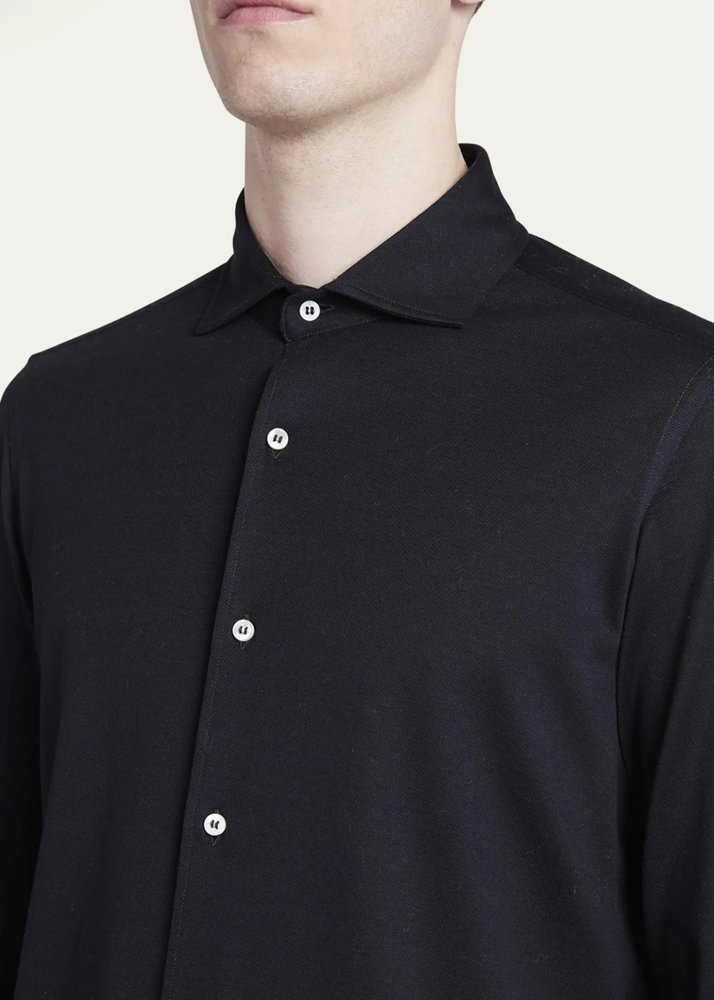 Loro PianaMen's Woven Cotton Oxford Sport Shirt