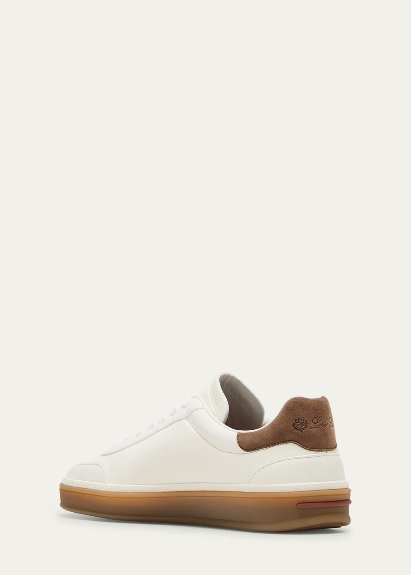 Loro PianaMixed Leather Low-Top Tennis Sneakers