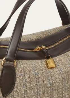 Loro PianaNeedle Medium Tweed Top-Handle Bag