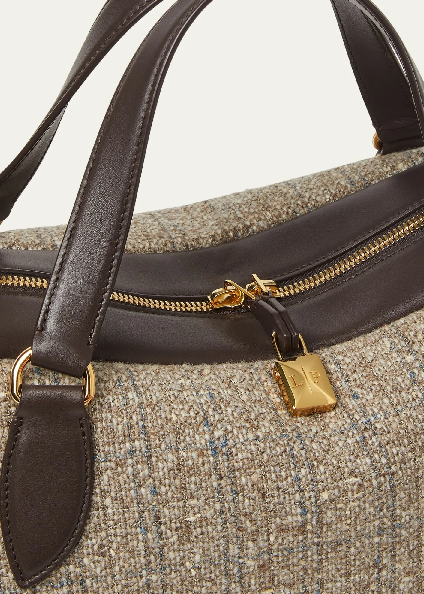 Loro PianaNeedle Medium Tweed Top-Handle Bag