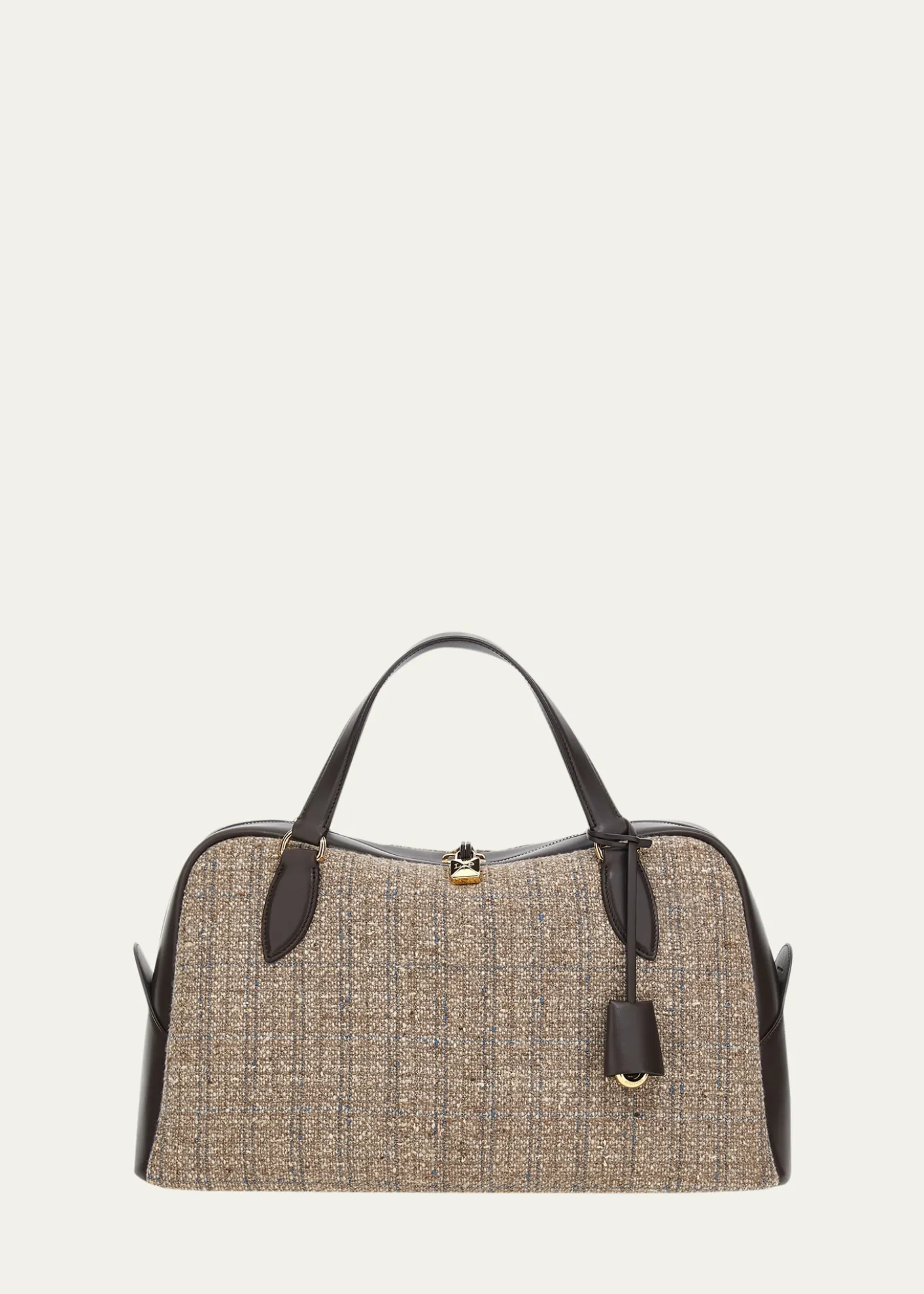 Loro PianaNeedle Medium Tweed Top-Handle Bag