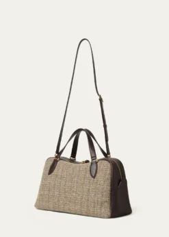 Loro PianaNeedle Medium Tweed Top-Handle Bag