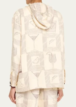 Loro PianaRafael Aperitivo Twill Hooded Bomber Jacket