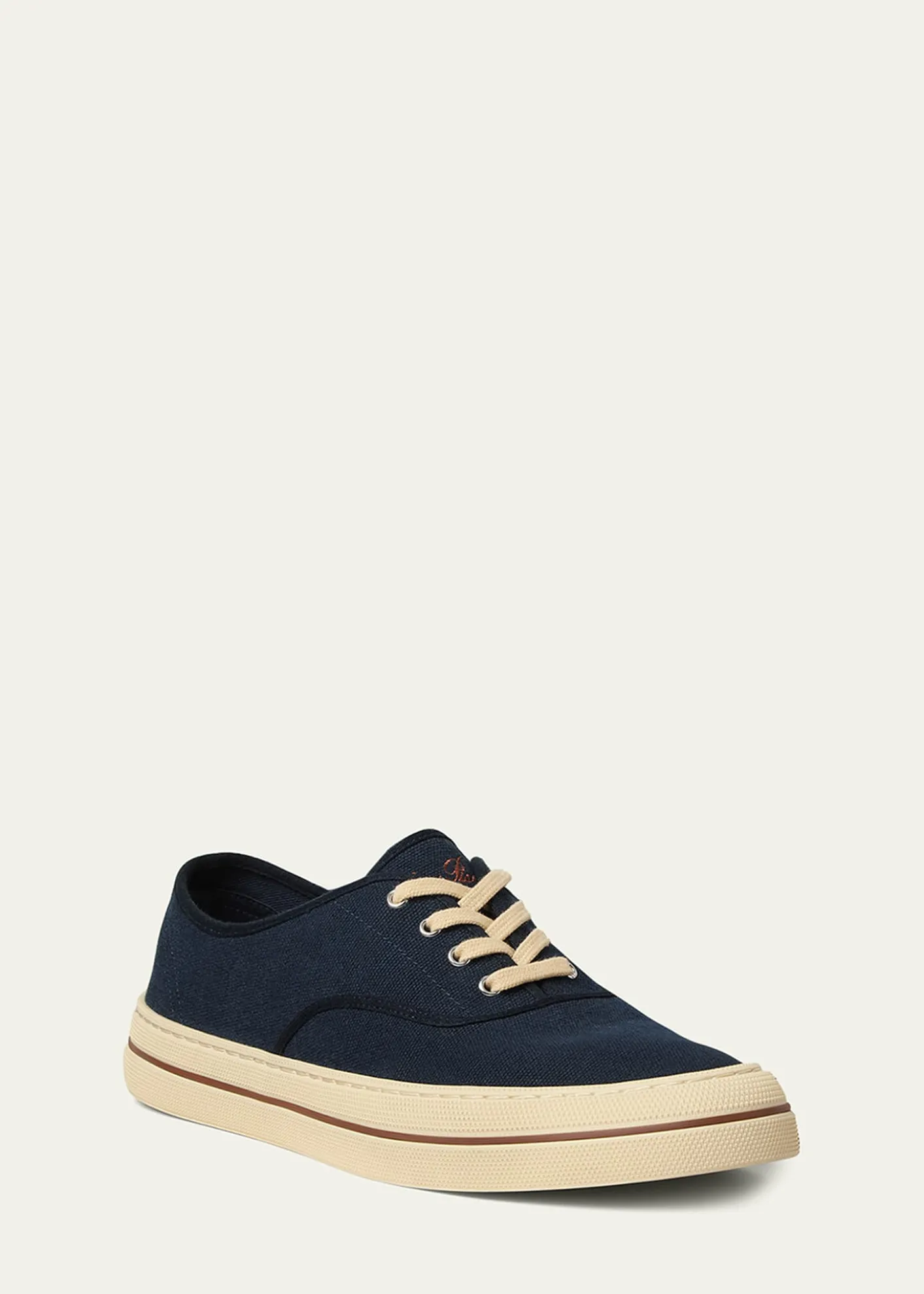 Loro PianaRaw Canvas Low-Top Sneakers