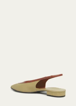 Loro PianaRebecca Bicolor Slingback Ballerina Flats