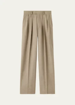 Loro PianaRodger Pleated Wide-Leg Ankle Trousers