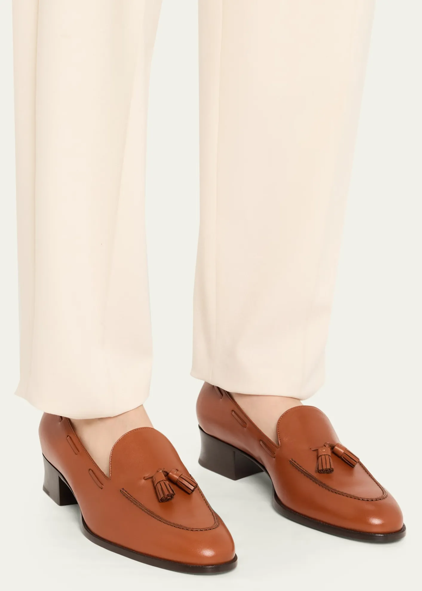Loro PianaSerge Prestige Calfskin Tassel Loafers