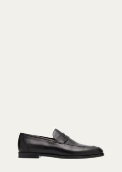 Loro PianaSergio Leather Penny Loafers