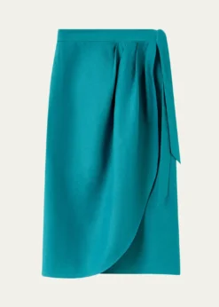 Loro PianaShelby Linen Wrap Midi Skirt