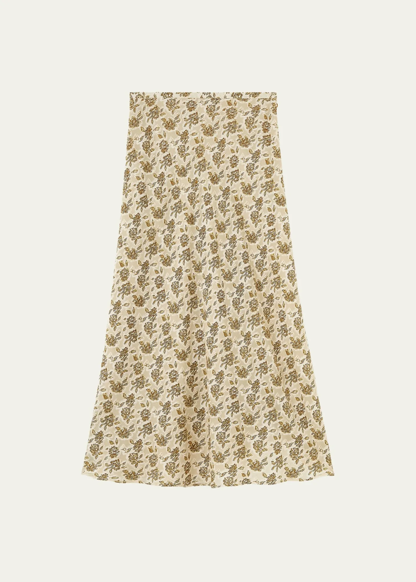 Loro PianaSimona Floral Silk Fil Coupé Midi Skirt