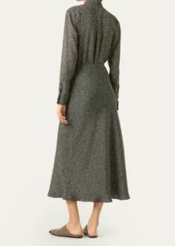 Loro PianaSimona Silk Twill Midi Skirt