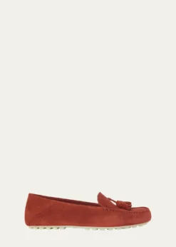 Loro PianaSuede Tassel Moccasin Loafers