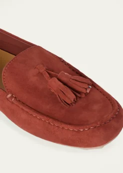 Loro PianaSuede Tassel Moccasin Loafers