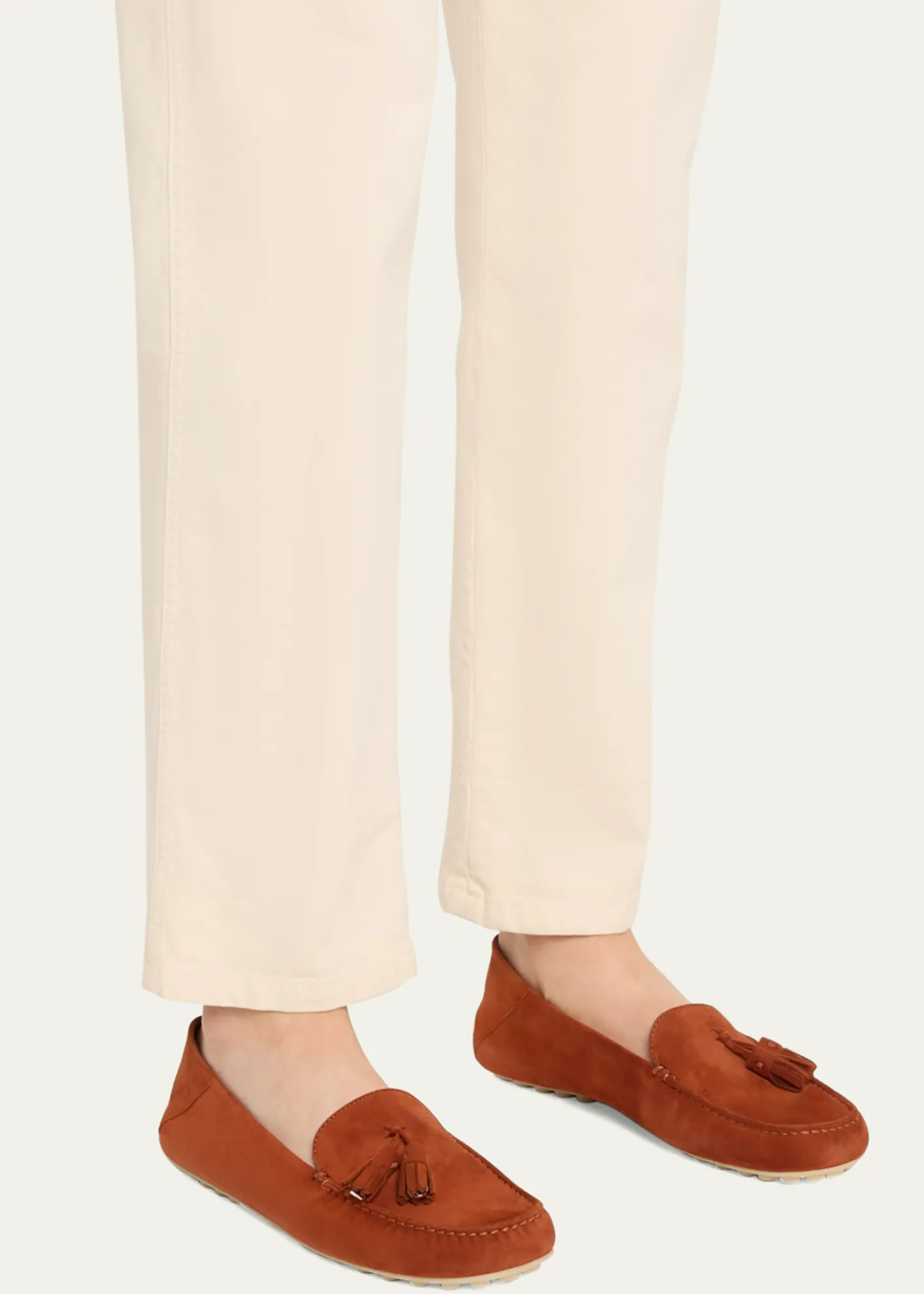Loro PianaSuede Tassel Moccasin Loafers