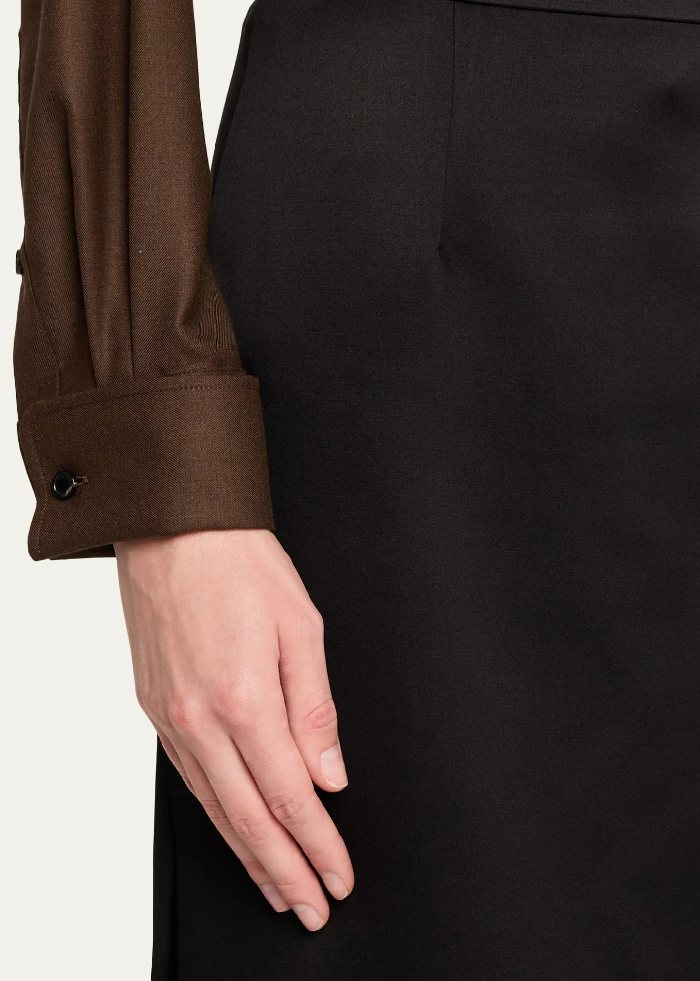 Loro PianaTessa Wool-Silk Skirt