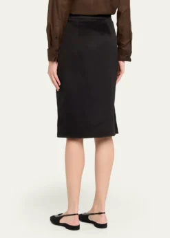 Loro PianaTessa Wool-Silk Skirt
