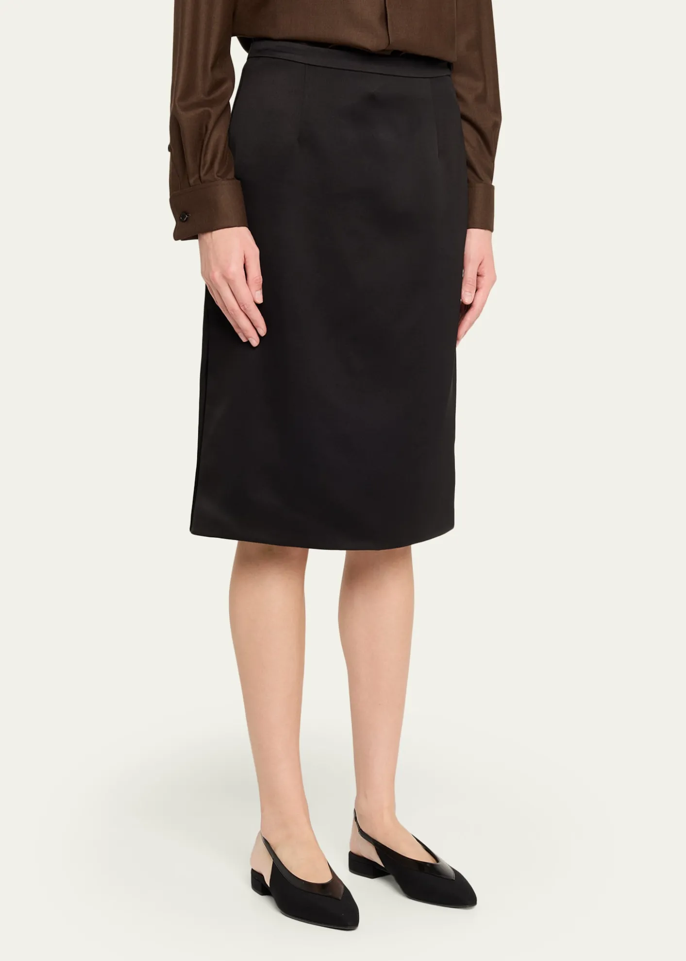 Loro PianaTessa Wool-Silk Skirt