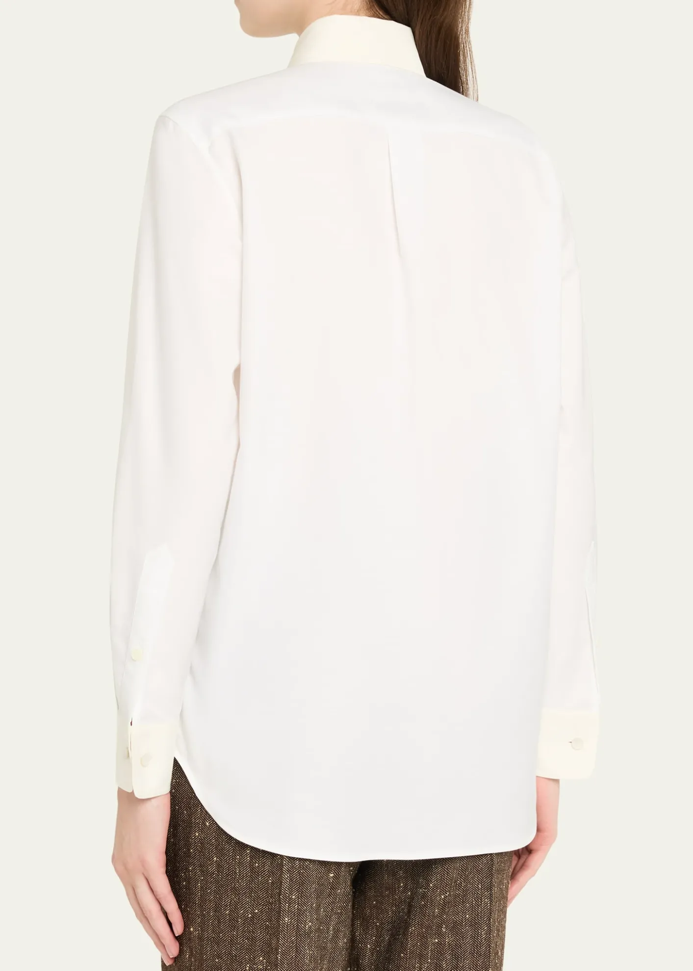 Loro PianaThea Collar-Pin Oxford Shirt