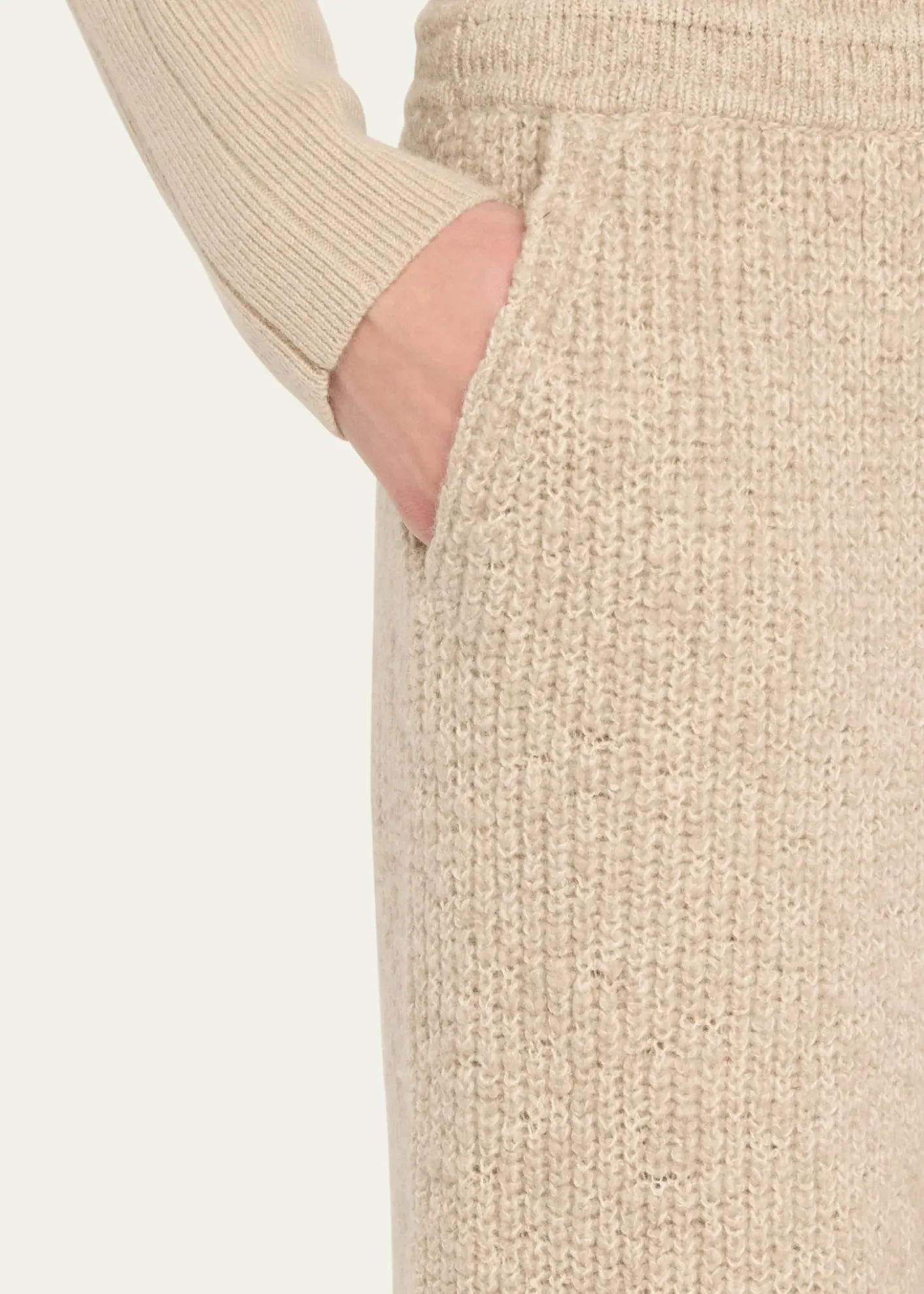 Loro PianaValduggia Drawstring Cashmere GG 5 Pants