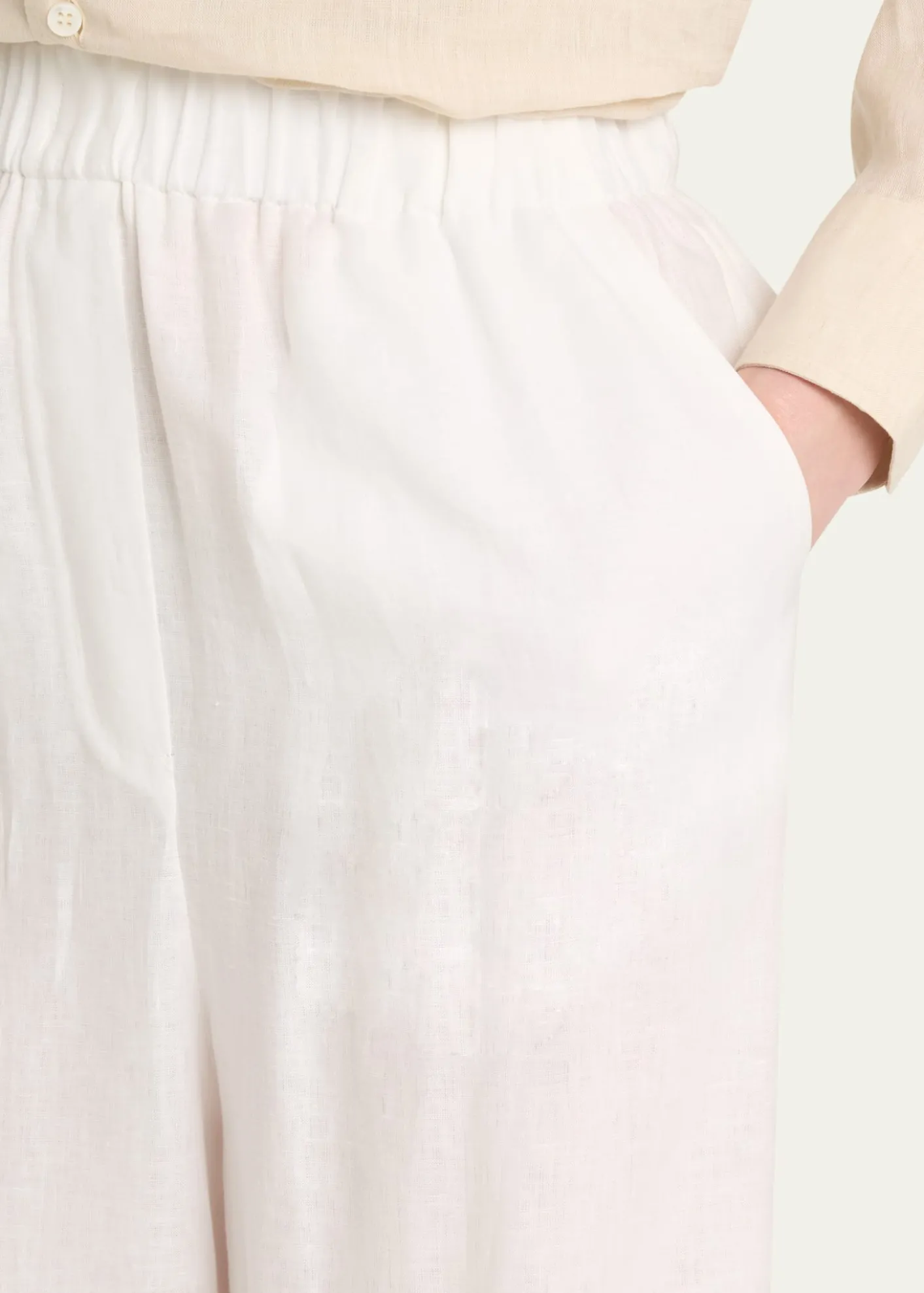 Loro PianaValerio Linen Straight-Leg Sunny Trousers