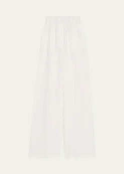 Loro PianaValerio Linen Straight-Leg Sunny Trousers