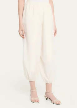 Loulou De SaisonAlmaya Cotton-Silk Balloon Pants