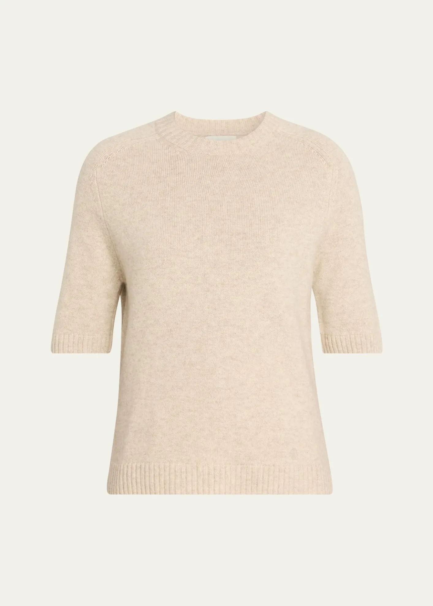 Loulou De SaisonDara Short-Sleeve Cashmere Sweater