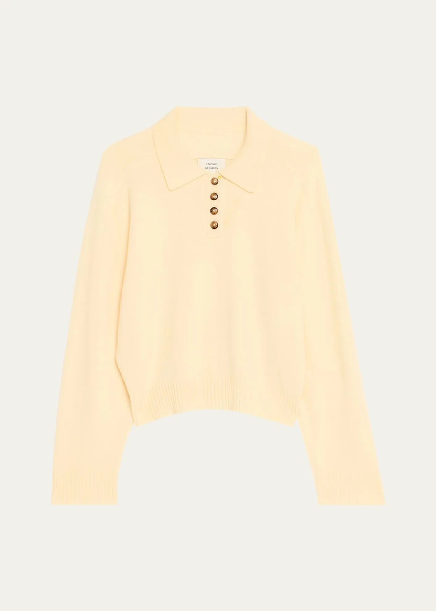 Loulou De SaisonHomere Cashmere Boxy Polo Sweater