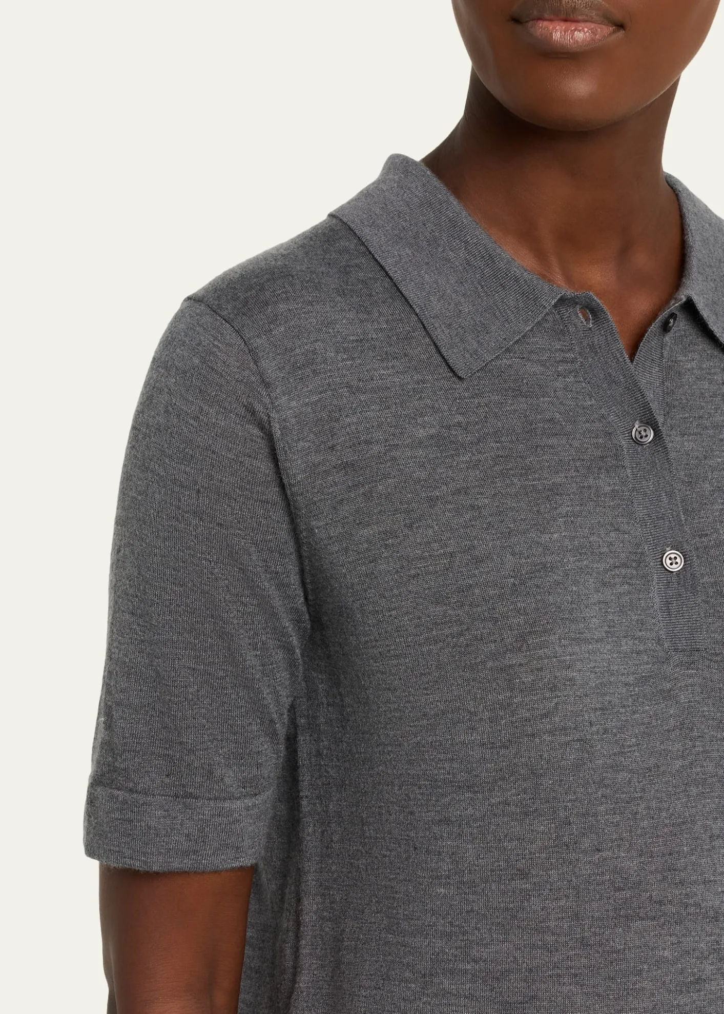Loulou De SaisonMigo Fine Cashmere Polo Sweater