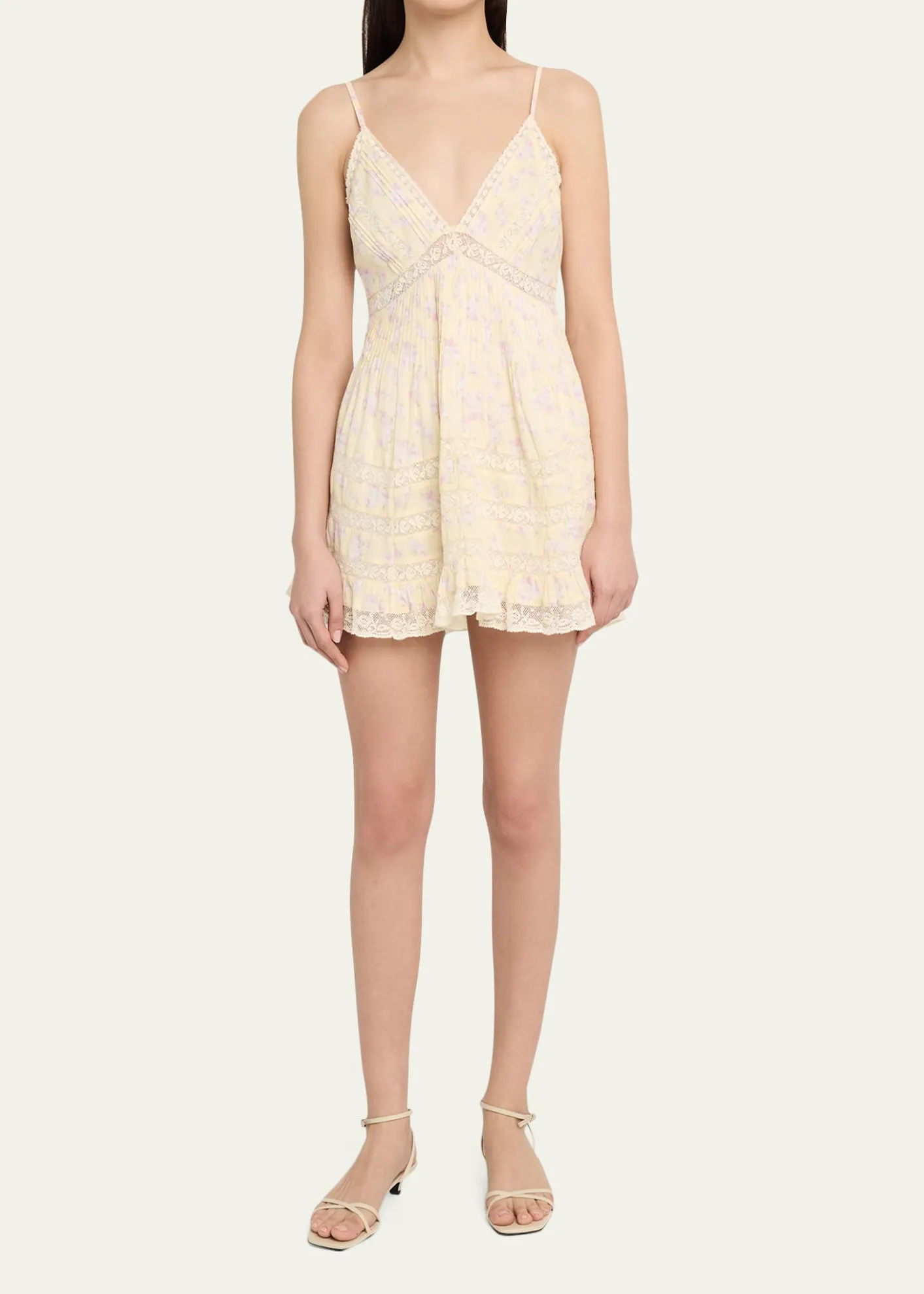 LoveShackFancyAlonna Floral Mini Dress